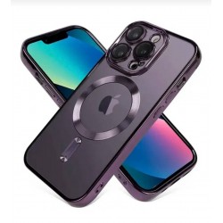 Чехол Fashion Case для Apple IPhone 16 Pro прозрачный улучшенный (фиолетовый)