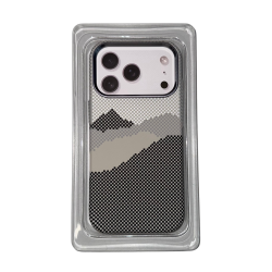 Чехол Mosbros для IPhone 17 Pro карбоновый улучшенный (серый)