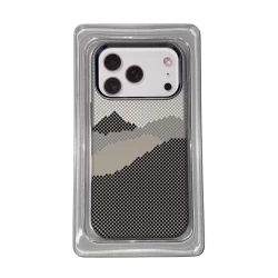 Чехол Mosbros для IPhone 17 Pro карбоновый улучшенный (серый)