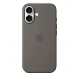 Чехол Silicon Case для Apple IPhone 16 силиконовый улучшенный (серый)