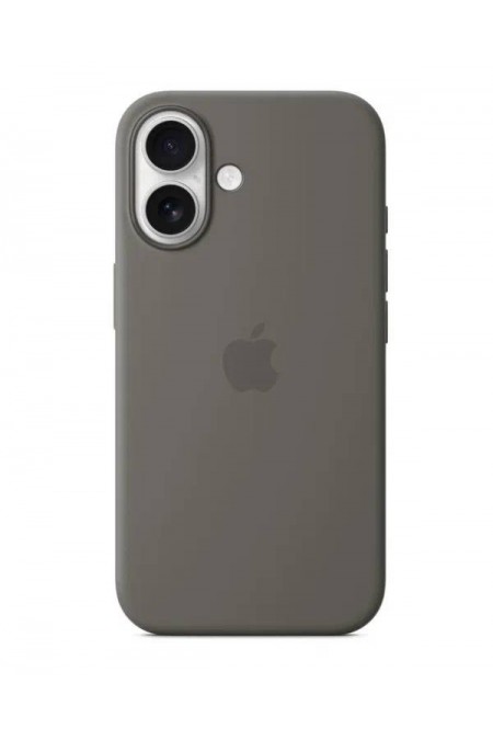 Чехол Silicon Case для Apple IPhone 16 силиконовый улучшенный (серый) 