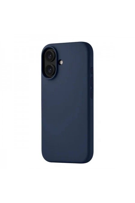Чехол Silicon Case для Apple IPhone 16 силиконовый лучшенный (темно-синий) 