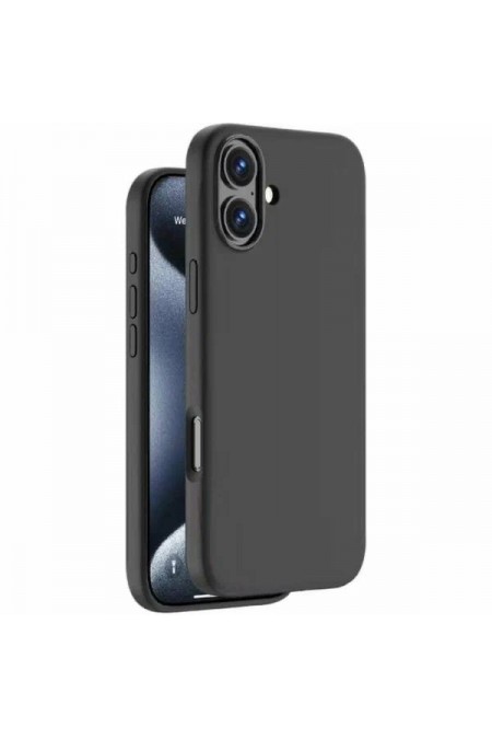 Чехол Silicon Case для Apple IPhone 16 силиконовый лучшенный (черный ) 