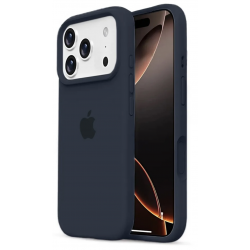 Чехол Silicon Case для Apple IPhone 17 Pro Max улучшенный (серо-синий)