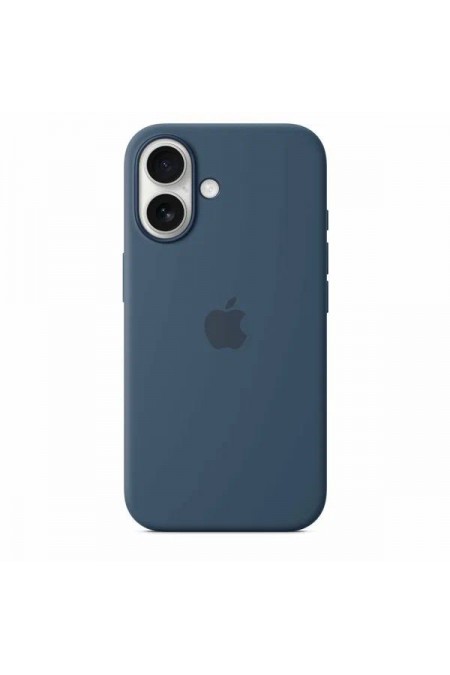 Чехол Silicon Case для Apple IPhone 17 силиконовый улучшенный (серо-голубой) 