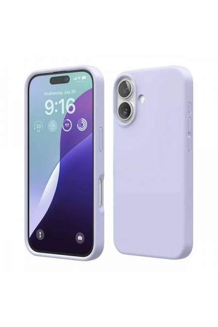 Чехол Silicon Case для Apple IPhone 17 силиконовый улучшенный (сиреневый) 