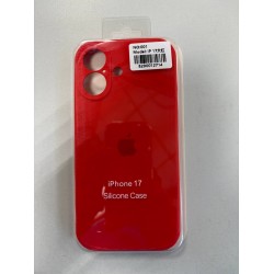 Чехол Silicon case для Apple IPhone 17 силиконовый (красный)