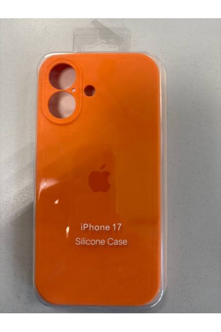 Чехол Silicon case для Apple IPhone 17 силиконовый (оранжевый) 
