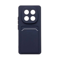 Чехол Silicon case для Redmi Note 14 Pro силиконовый (синий)