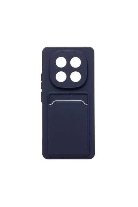 Чехол Silicon case для Redmi Note 14 Pro силиконовый (синий) 