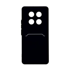 Чехол Silicon case для Redmi Note 14 Pro силиконовый (черный)