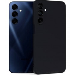 Чехол Silicon case для Samsung A06 силиконовый (черный)