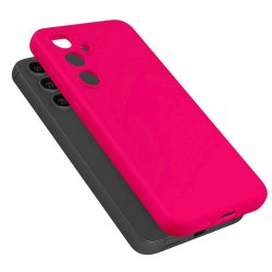 Чехол Silicon case для Samsung A06 силиконовый (малиновый)