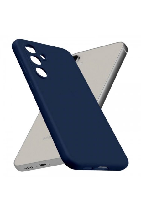 Чехол Silicon case для Samsung A36 силиконовый (синий) 