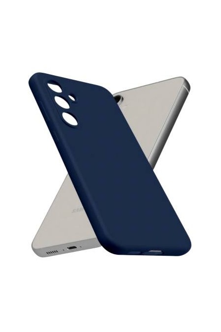 Чехол Silicon case для Samsung A17 силиконовый (синий) 