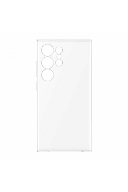 Чехол Silicone Case для Samsung S25 Ultra силиконовый улучшенный (прозрачный) 