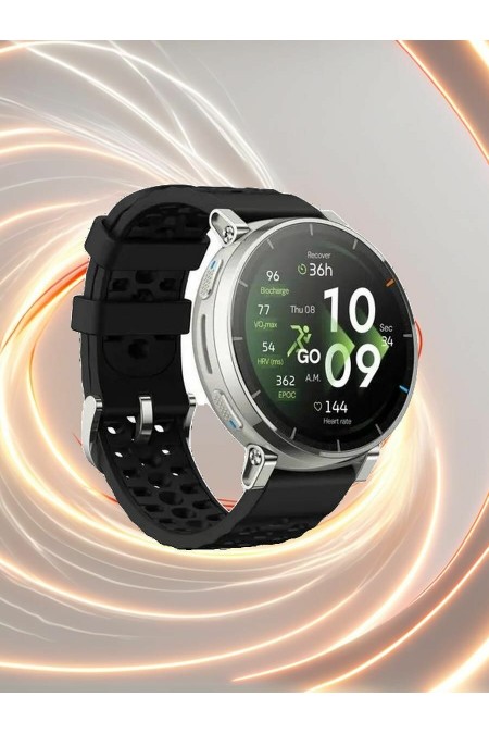 Умные часы Amazfit Active 3 Premium (серебристый/черный) 