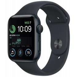 Умные часы Apple Watch SE 2023 GPS 44 мм Aluminium Case with Sport Band (M/L) (темная ночь/темная ночь)