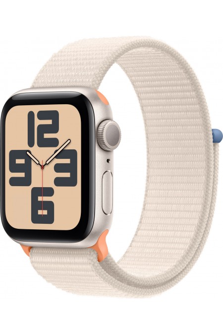 Умные часы Apple Watch SE 2023 GPS 44 мм Aluminium Case with Sport Loop (O/S) (сияющая звезда/сияющая звезда) 3