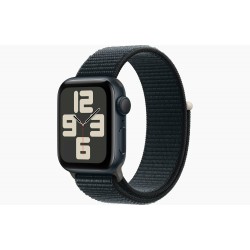 Умные часы Apple Watch SE 2023 GPS 44 мм Aluminium Case with Sport Loop (O/S) (темная ночь/темная ночь)
