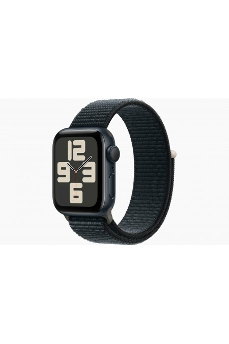 Умные часы Apple Watch SE 2023 GPS 44 мм Aluminium Case with Sport Loop (O/S) (темная ночь/темная ночь) 