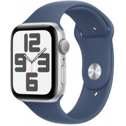 Умные часы Apple Watch SE 2024 GPS 40 мм Aluminium Case with Sport Band (M/L) (серебристый/джинсовый)