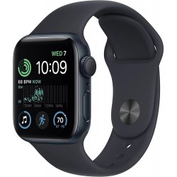 Умные часы Apple Watch SE 2024 GPS 40 мм Aluminium Case with Sport Band (S/M) (темная ночь/темная ночь)