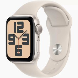 Умные часы Apple Watch SE 2024 GPS 40 мм Aluminium Case with Sport Band (S/M) (сияющая звезда/сияющая звезда)