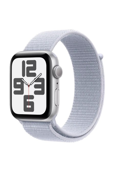 Умные часы Apple Watch SE 2024 GPS 40 мм Aluminium Case with Sport Loop (O/S) (серебристый/дымчато-голубой) 