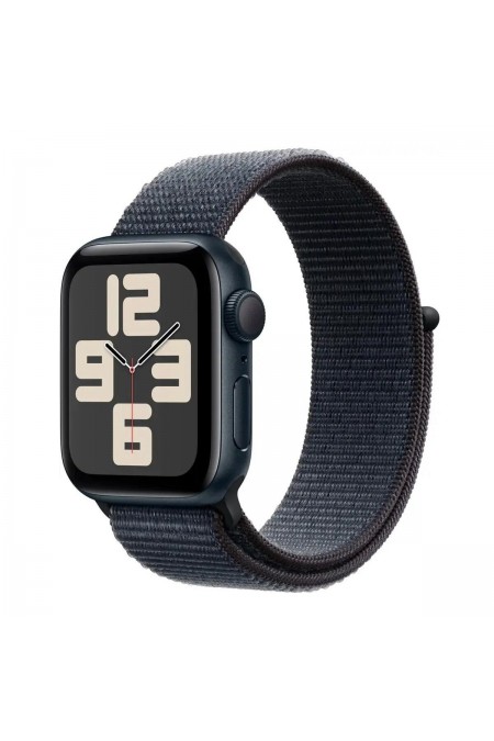 Умные часы Apple Watch SE 2024 GPS 40 мм Aluminium Case with Sport Loop (O/S) (темная ночь/темная ночь) 