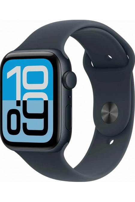 Умные часы Apple Watch SE 2025 GPS 44 мм Aluminium Case with Sport Band (M/L) (темная ночь/темная ночь) 