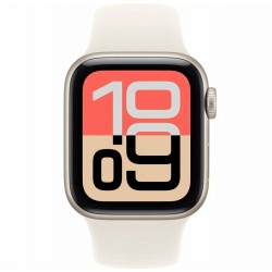 Умные часы Apple Watch SE 3 (2025) GPS 44 мм Aluminium Case with Sport Band (S/M) (сияющая звезда/сияющая звезда)