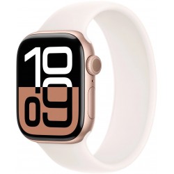 Умные часы Apple Watch Series 10 GPS 42 мм Aluminium Case with Solo Loop (O/S) (MWWY3) (розовое золото/легкий румянец)