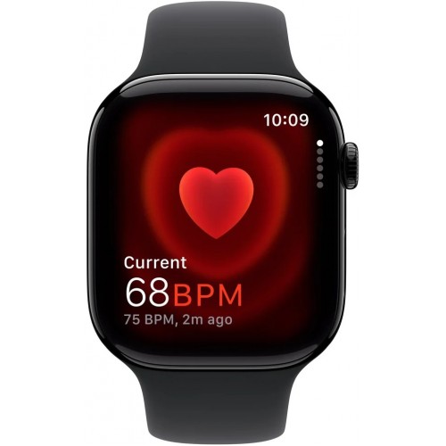 Умные часы Apple Watch Series 10 GPS 42 мм Aluminium Case with Sport Band (M/L) (MWWF3) (черный матовый/черный) 6