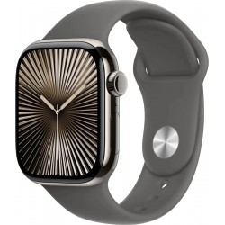 Умные часы Apple Watch Series 10 GPS 42 мм Aluminium Case with Sport Band (M/L) (титановый/серый)