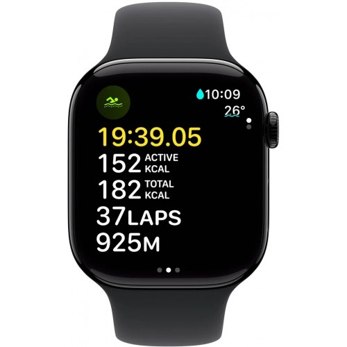 Умные часы Apple Watch Series 10 GPS 42 мм Aluminium Case with Sport Band (S/M) (MWWE3) (черный матовый/черный) 5