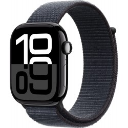 Умные часы Apple Watch Series 10 GPS 42 мм Aluminium Case with Sport Loop (O/S) (MWWG3) (черный матовый/черный)