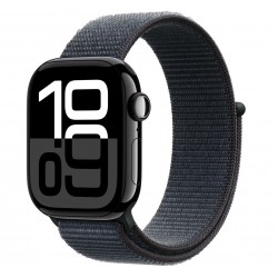 Умные часы Apple Watch Series 10 GPS 42 мм Aluminium Case with Sport Loop (O/S) (черный матовый/черный)