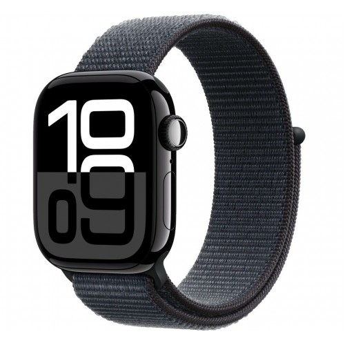 Умные часы Apple Watch Series 10 GPS 42 мм Aluminium Case with Sport Loop (O/S) (черный матовый/черный) 
