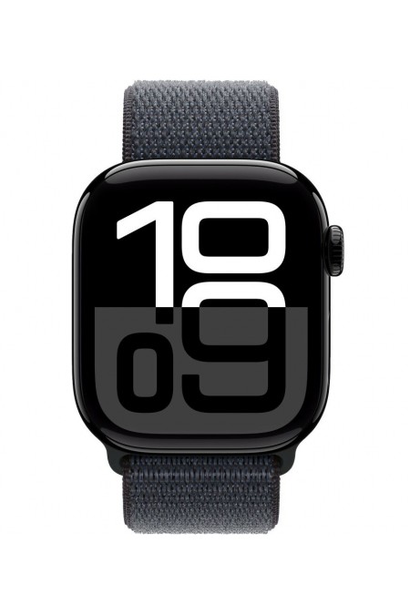 Умные часы Apple Watch Series 10 GPS 42 мм Aluminium Case with Sport Loop (O/S) (черный матовый/черный) 1