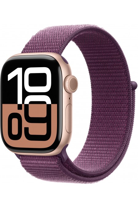 Умные часы Apple Watch Series 10 GPS 42 мм Aluminium Case with Sport Loop (O/S) (розовое золото/легкий румянец) 