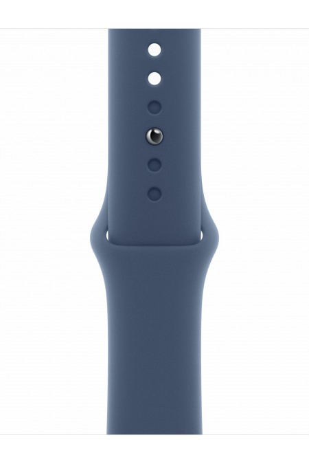 Умные часы Apple Watch Series 10 GPS 46 мм Aluminium Case with Sport Band (M/L) (серебристый/джинсовый) 2