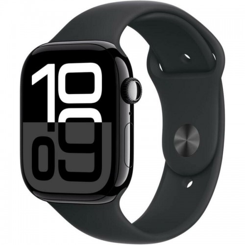 Умные часы Apple Watch Series 10 GPS 46 мм Aluminium Case with Sport Band (M/L) (черный матовый/черный) 
