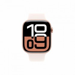 Умные часы Apple Watch Series 10 GPS 46 мм Aluminium Case with Sport Band (M/L) (розовое золото/легкий румянец)