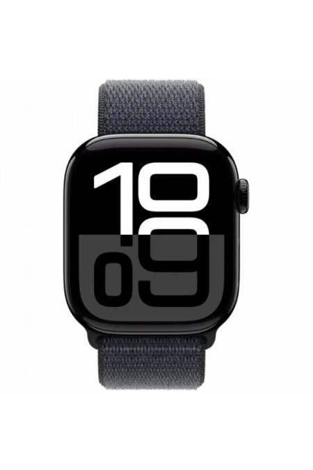 Умные часы Apple Watch Series 10 GPS 46 мм Aluminium Case with Sport Loop (O/S) (черный матовый/черный) 1