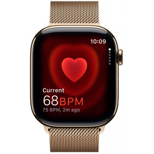 Умные часы Apple Watch Series 10 GPS 46 мм Titanium Case with Milanese Loop (M/L) (золотой/золотой) 4