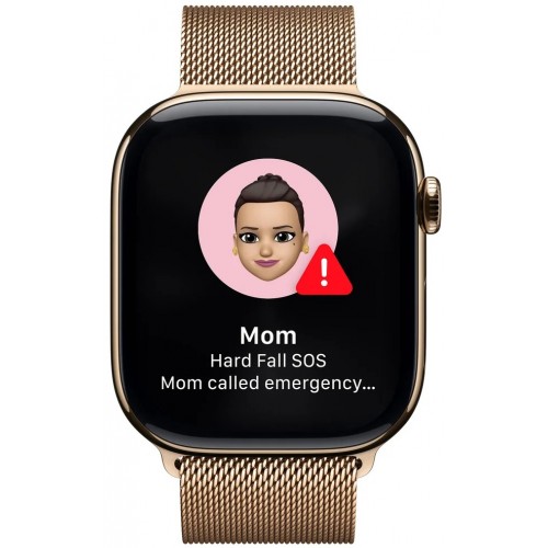 Умные часы Apple Watch Series 10 GPS 46 мм Titanium Case with Milanese Loop (M/L) (золотой/золотой) 6