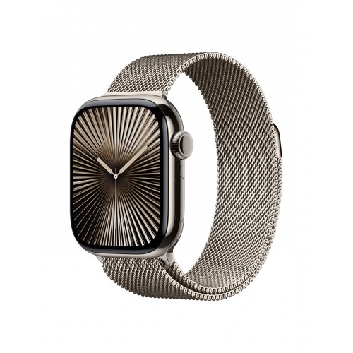 Умные часы Apple Watch Series 10 GPS + Cellular 42 мм Titanium Case with Milanese Loop (MWXF3) (натуральный титан) 