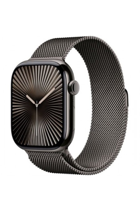 Умные часы Apple Watch Series 10 GPS 46 мм Titanium Case with Milanese Loop (M/L) (сланцевый титан) 