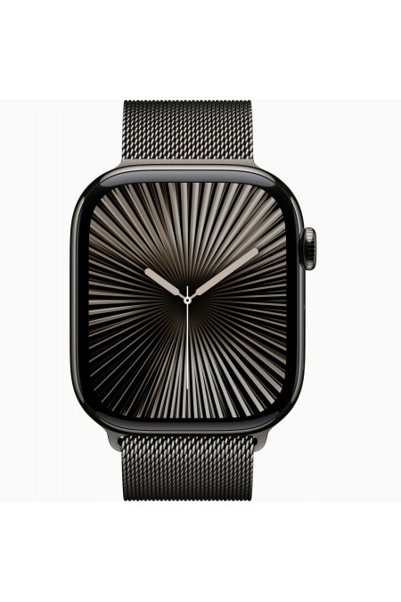 Умные часы Apple Watch Series 10 GPS 46 мм Titanium Case with Milanese Loop (S/M) (сланцевый титан) 1